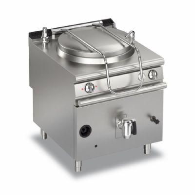 Marmite gaz sur coffre à chauffage indirect capacité 100 L puissance 21 kW Marmite gaz sur coffre à chauffage indirect capacité 100 L puissance 21 kW