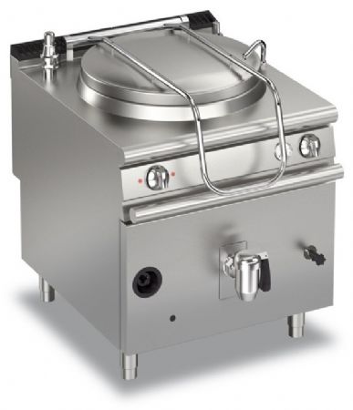 Marmitte à gaz - Chauffe indirecte - 100 L - Largeur 800 mm - Gamme QUEEN 900 - Baron - 90QPFGI100S