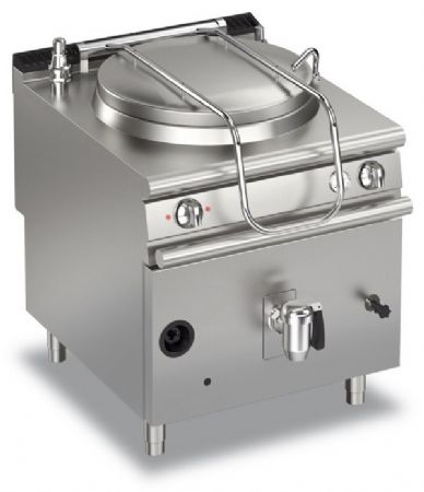 Marmitte à gaz autoclave - 150 L - Largeur 800 mm - Gamme QUEEN 900 - Baron - 90QPFGI150AS