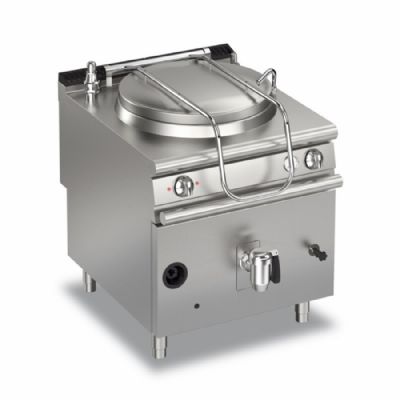 Marmite gaz sur coffre à chauffage indirect avec cuve 50 L - 600x900 mm Marmite gaz sur coffre à chauffage indirect avec cuve 50 L - 600x900 mm