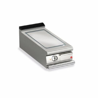 Plancha gaz chrome lisse à poser - avec zone de cuisson 20,1 dm² et 400x900x250 Plancha gaz chrome lisse à poser - avec zone de cuisson 20,1 dm² et 400x900x250