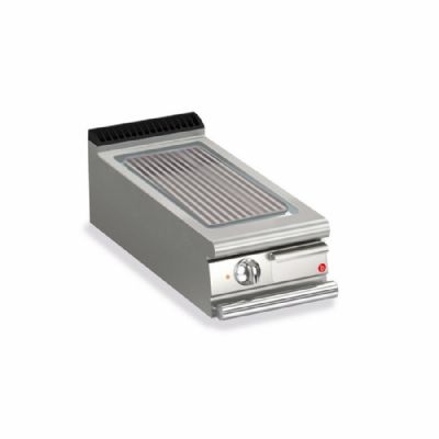 Plancha gaz chrome rainurée AISI 304 - surface 305x660 mm puissance 7,5 kW Plancha gaz chrome rainurée AISI 304 - surface 305x660 mm puissance 7,5 kW