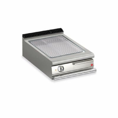 Plancha gaz rainurée inox AISI 430 à poser - avec surface 505x660 mm et 600x900x250 mm Plancha gaz rainurée inox AISI 430 à poser - avec surface 505x660 mm et 600x900x250 mm