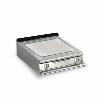 Plancha électrique lisse AISI 430 haute performance 15 kW dimensions 800x900x250 Plancha électrique lisse AISI 430 haute performance 15 kW dimensions 800x900x250