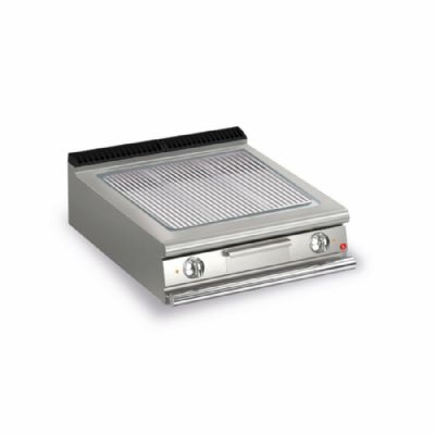 Plancha électrique striée AISI 430 puissance 15 kW - dimensions 800x900x250 Plancha électrique striée AISI 430 puissance 15 kW - dimensions 800x900x250