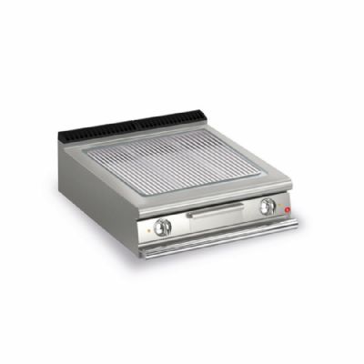 Plancha électrique chrome rainuré - avec puissance 15 kW et 705x660x250 Plancha électrique chrome rainuré - avec puissance 15 kW et 705x660x250