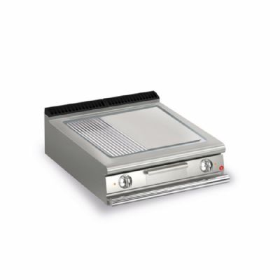 Plancha électrique AISI 430 1/3 striée à poser - dimensions 800x900x250 et puissance 15 kW Plancha électrique AISI 430 1/3 striée à poser - dimensions 800x900x250 et puissance 15 kW