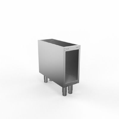 Soubassement baie ouverte avec 1 porte en option 830x200 mm