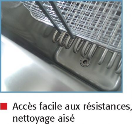 Friteuse professionnelle sur coffre Triphasé 9 litres - Sofraca - 92094C