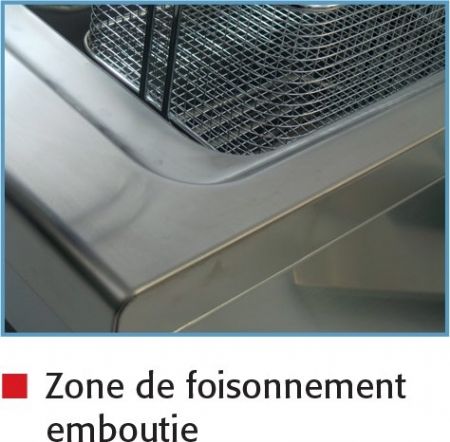 Friteuse professionnelle sur coffre Triphasé 12 litres - Sofraca - 92114C