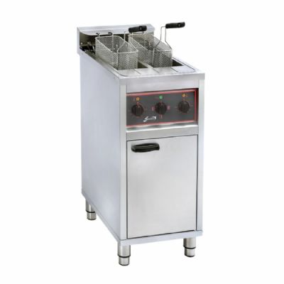 Friteuse lectrique sur coffre 2 cuve 10L chacunes