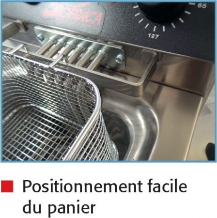Friteuse professionnelle sur coffre Triphasé cuves 2 x 9 litres - Sofraca - 92994C