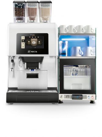 Machine à café blanche KALEA 2 ES – 2 tasses – système lait frais Machine à café blanche KALEA 2 ES – 2 tasses – système lait frais