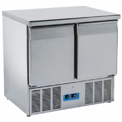 Table froide inox 2 portes GN 1/1 plage 0/+8°C Table froide inox 2 portes GN 1/1 plage 0/+8°C