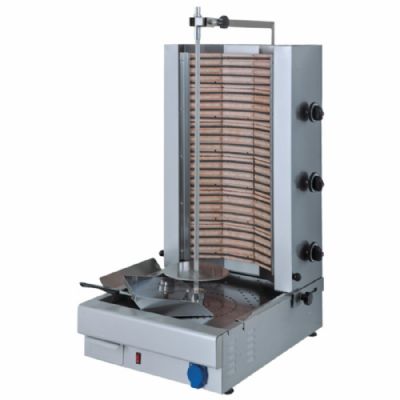Grill kebab lectrique avec 3 zones de chauffe moteur bas 70 kg