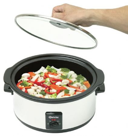 Chauffe-mets 6,5L 3 niveaux jusqu'à 96 °C 0,32 kW - Bartscher - A100265