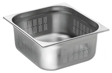 Bac GN perforé 2/3 P150, 13 litres, perforations pour cuisson vapeur et égouttage - Bartscher - A103150