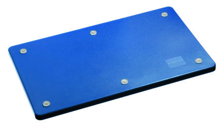 Planche  dcouper polythylne bleue - 530x325x24 mm