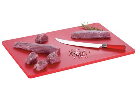 Planche  dcouper polythylne rouge - 600x400 mm