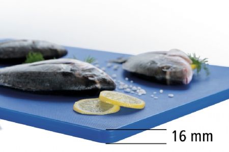 Planche  dcouper polythylne bleue - 600x400 mm