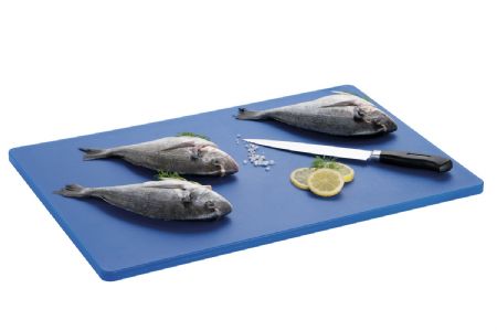 Planche  dcouper polythylne bleue - 600x400 mm