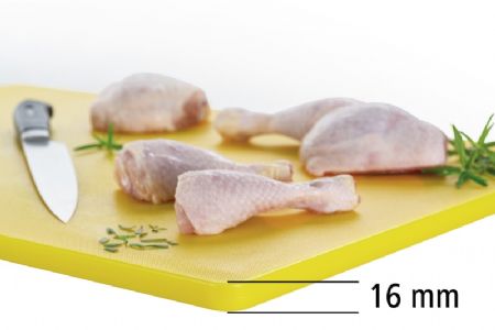 Planche  dcouper polythylne jaune - 600x400 mm