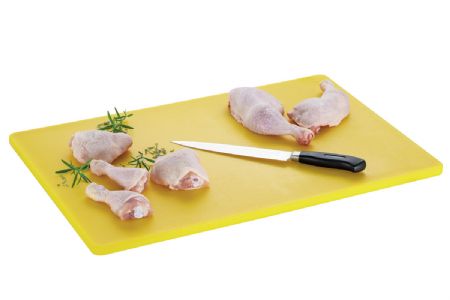 Planche  dcouper polythylne jaune - 600x400 mm