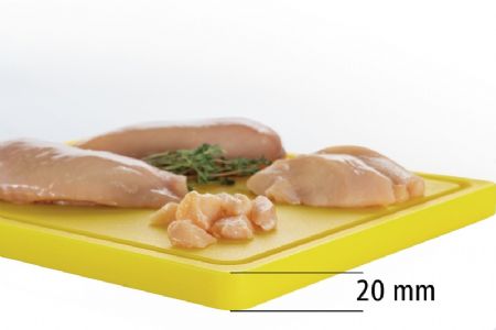 Planche  dcouper polythylne jaune - 290x225 mm