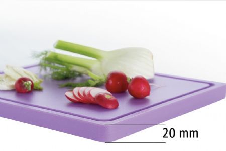 Planche  dcouper polythylne mauve - 290x225 mm