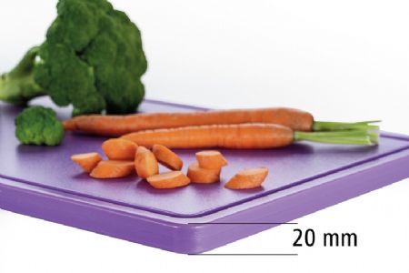 Planche  dcouper polythylne mauve - 490x285 mm