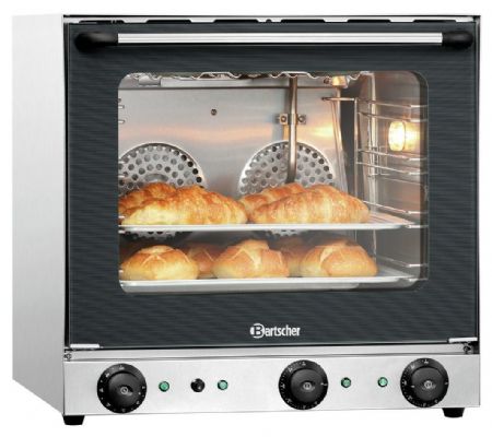 Four Convection professionnel AT120 Monophasé 2 niveaux Commande mécanique Auto-nettoyage Grilles GN1/1 - Bartscher - A120788
