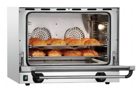 Four Convection professionnel AT211-MDI Monophasé 1 niveau commandes numériques - Bartscher - A120792