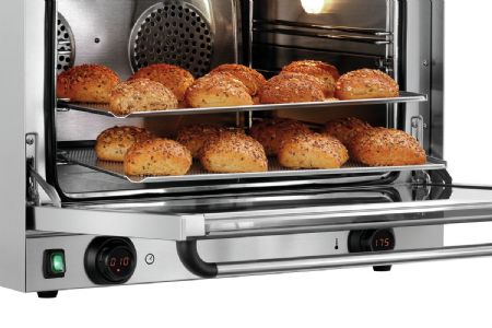 Four Convection professionnel AT211-MDI Monophasé 1 niveau commandes numériques - Bartscher - A120792