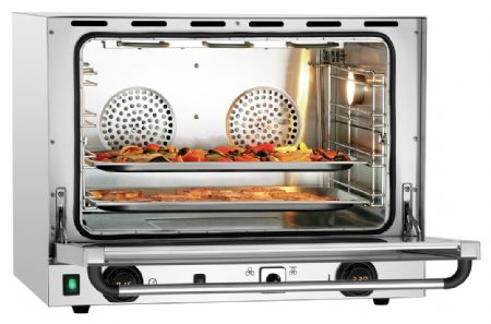 Four Convection professionnel AT220-MDI fonction grill et vapeur intégrées, commande numérique MDI, 700x640x540 mm - Bartscher - A120821