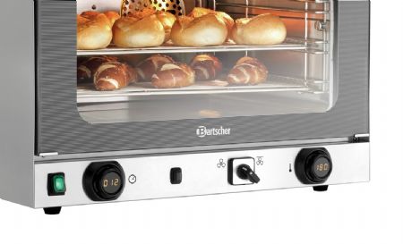 Four Convection professionnel AT220-MDI fonction grill et vapeur intégrées, commande numérique MDI, 700x640x540 mm - Bartscher - A120821
