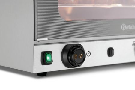 Four Convection professionnel AT220-MDI fonction grill et vapeur intégrées, commande numérique MDI, 700x640x540 mm - Bartscher - A120821