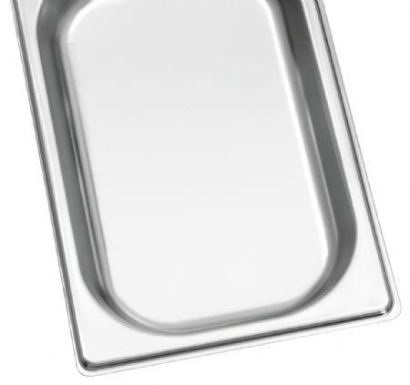 Bac GN 1/4 P20 très plat 20 mm de profondeur 0,8 litre - Bartscher - A124020