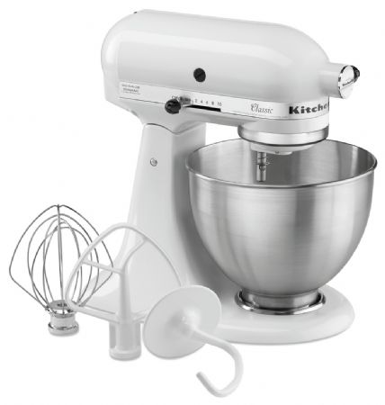 Batteur KitchenAid 5K45SSEWH, blc, 4,28L - Bartscher - A150097