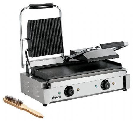 Grill contact Paninis 3600 2GR double avec plaques en fonte rainurées et lisses - Bartscher - A150673 Grill contact Paninis 3600 2GR double avec plaques en fonte rainurées et lisses - Bartscher - A150673