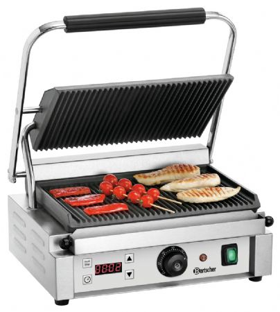 Grill contact Paninis 1RDIG simple avec plaques revêtement antiadhésif 410x400 mm - Bartscher - A150684 Grill contact Paninis 1RDIG simple avec plaques revêtement antiadhésif 410x400 mm - Bartscher - A150684