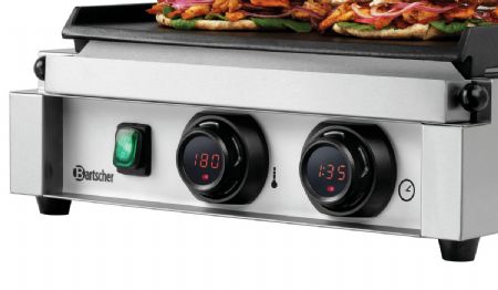 Grill contact Paninis Panini-MDI 1GR simple avec plaques aluminium 2 x 0,16 m² - Bartscher - A150976
