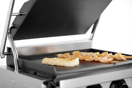 Grill contact Paninis Panini-MDI 1G simple avec plaques lisses - Bartscher - A150979