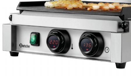 Grill contact Paninis Panini-MDI 1G simple avec plaques lisses - Bartscher - A150979