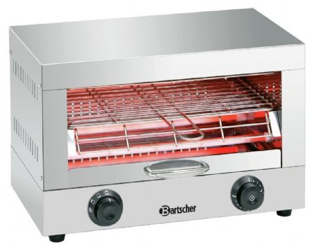 Toaster Appareil toaster/gratiner simple, 1,7 kW, niveau 355 x 240 mm - Bartscher - A151300