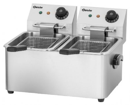 Friteuse A poser petite capacité SNACK II 2 cuves de 4 L Gaz - Bartscher - A162412E