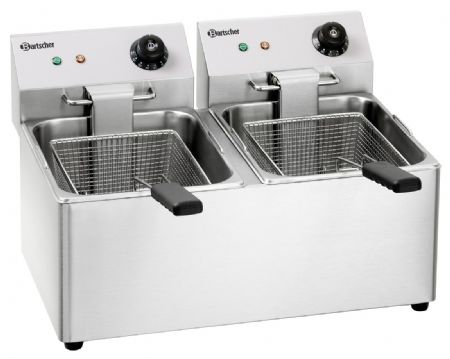 Friteuse A poser petite capacité SNACK IV 2 cuves de 8 litres Monophasé - Bartscher - A162812E
