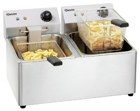 Friteuse A poser petite capacité SNACK IV 2 cuves de 8 litres Monophasé - Bartscher - A162812E