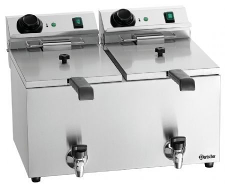 Friteuse A poser petite capacité MDI SNACK IV Plus, Monophasé, capacité 2 x 9 L - Bartscher - A162829