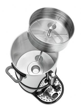 Percolateur  caf professionnel inox argent noir 6 L - 310x320x480 mm