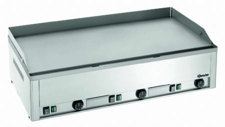 Plancha lectrique triphas professionnel  poser plaque lisse - 990x580x310 mm